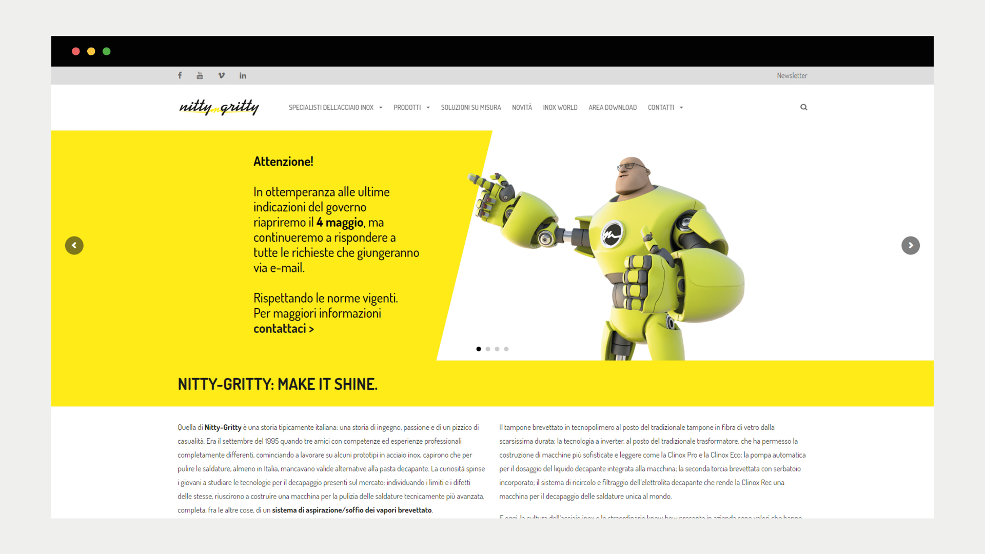 Sito web Nitty-Gritty